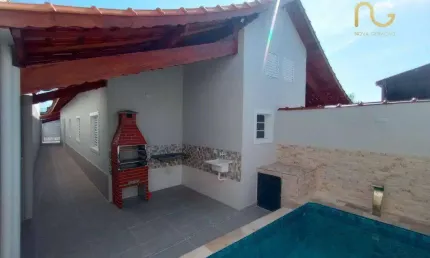 Casa com 2 dormitórios à venda, 76 m² por R$ 375.900,00 - Balneario Oceanópolis - Mongaguá/SP