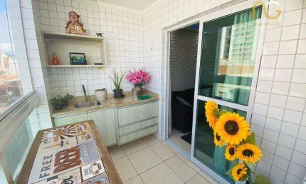 Apartamento com 2 dormitórios à venda, 70 m² por r$ 515.000,00 - vila assunção - praia grande/sp