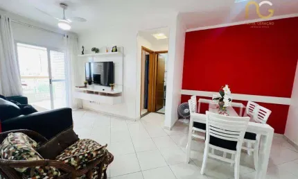 Apartamento com 1 dormitório à venda, 58 m² por r$ 400.000,00 - tupi - praia grande/sp