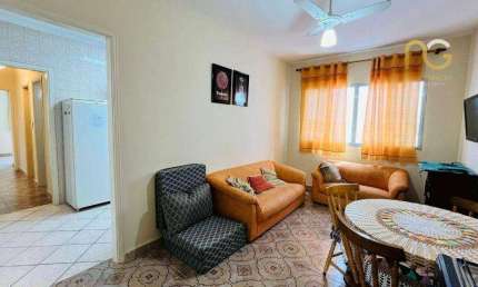Apartamento 02 dormitorios 1 vaga de garagem - 3º andar de escadas - 100 metros da Praia - Bairro Caiçara/Praia Grande-SP
