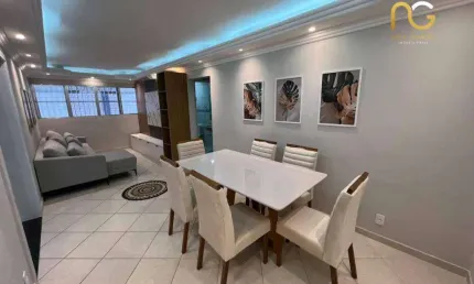 Apartamento com 2 dormitórios à venda, 82 m² por r$ 395.000,00 - vila guilhermina - praia grande/sp