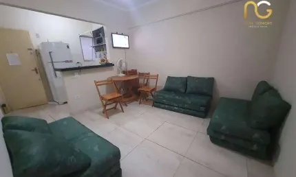 Kitnet com 1 dormitório à venda, 36 m² por r$ 187.000,00 - mirim - praia grande/sp