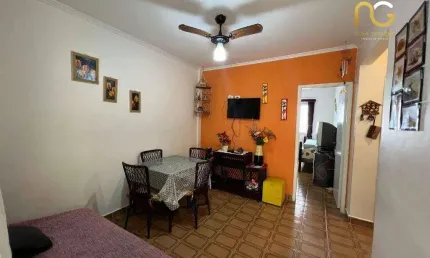 Apartamento com 1 dormitório à venda, 62 m² por r$ 220.000,00 - vila caiçara - praia grande/sp