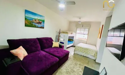 Kitnet com 1 dormitório à venda, 35 m² por r$ 205.000,00 - boqueirão - praia grande/sp