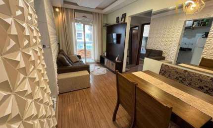 Apartamento com 2 dormitórios à venda, 70 m² por R$ 395.000,00 - Vila Assunção - Praia Grande/SP