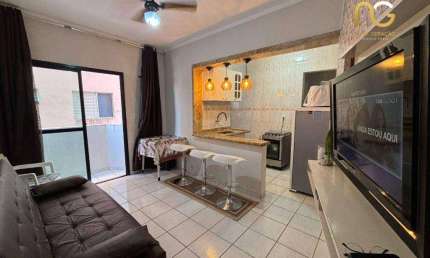 Apartamento com 1 dormitório à venda, 40 m² por R$ 265.000,00 - Tupi - Praia Grande/SP