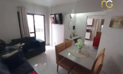 Apartamento com 2 dormitórios à venda, 64 m² por R$ 350.000,00 - Vila Guilhermina - Praia Grande/SP
