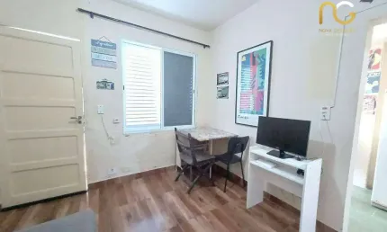 Kitnet com 1 dormitório à venda, 27 m² por R$ 225.000,00 - Canto do Forte - Praia Grande/SP