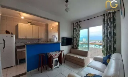 Apartamento com 1 dormitório à venda, 48 m² por r$ 267.000,00 - tupi - praia grande/sp