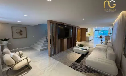 Casa com 3 dormitórios à venda, 425 m² por R$ 5.000.000,00 - Canto do Forte - Praia Grande/SP
