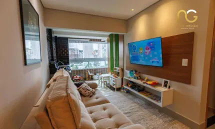 Apartamento com 2 dormitórios à venda, 80 m² por r$ 935.000,00 - canto do forte - praia grande/sp
