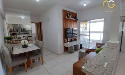 Apartamento com 2 dormitórios à venda, 71 m² por R$ 620.000,00 - Vila Guilhermina - Praia Grande/SP