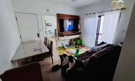 Apartamento com 2 dormitórios à venda, 78 m² por R$ 350.000,00 - Vila Guilhermina - Praia Grande/SP