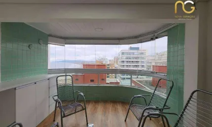 Apartamento com 3 dormitórios à venda, 137 m² por R$ 1.180.000,00 - Canto do Forte - Praia Grande/SP
