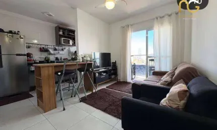 Apartamento com 2 dormitórios à venda, 57 m² por r$ 380.000,00 - vila guilhermina - praia grande/sp