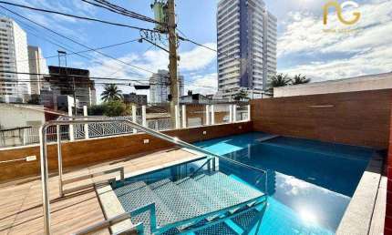 Apartamento com 2 dormitórios à venda, 77 m² por R$ 450.000,00 - Aviação - Praia Grande/SP