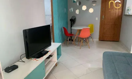 Apartamento com 1 dormitório à venda, 45 m² por r$ 330.000,00 - aviação - praia grande/sp