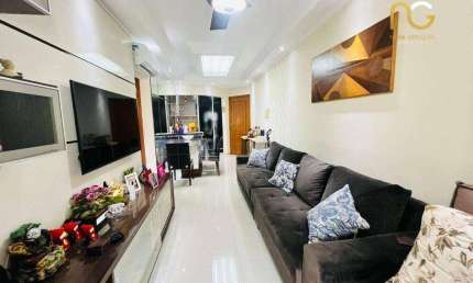 Apartamento Mobiliado com 2 dormitórios à venda, 68 m² por R$ 460.000 - Aviação - Praia Grande/SP