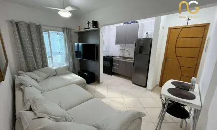 Apartamento com 2 dormitórios à venda, 55 m² por r$ 420.000,00 - vila guilhermina - praia grande/sp