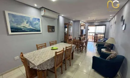 Apartamento com 3 dormitórios à venda, 110 m² por r$ 800.000,00 - vilamar - praia grande/sp