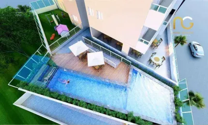 Apartamento com 1 dormitório à venda, 49 m² por R$ 175.000,00 - Caiçara - Praia Grande/SP