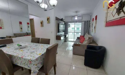 Apartamento Vista Mar com 2 dormitórios à venda, 70 m² por R$ 500.000 - Vila Guilhermina - Praia Grande/SP