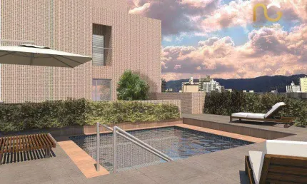 Apartamento com 1 quarto à venda na Rua Marília, 65, Boqueirão, Praia Grande