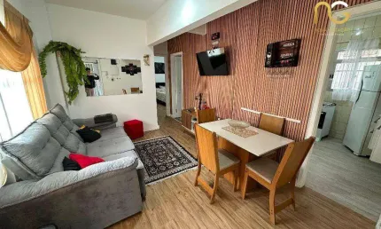 Apartamento com 2 dormitórios à venda, 48 m² por r$ 299.000,00 - tupi - praia grande/sp