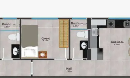 Apartamento com 2 dormitórios à venda, 53 m² por R$ 454.000,00 - Canto do Forte - Praia Grande/SP