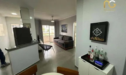 Apartamento 01 dormitorio - bairro tupi/praia grande-sp