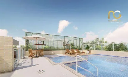 Apartamento com 3 dormitórios à venda, 107 m² por R$ 655.000,00 - Aviação - Praia Grande/SP