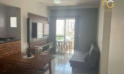 Apartamento com 1 dormitório à venda, 50 m² por r$ 372.000,00 - vila guilhermina - praia grande/sp
