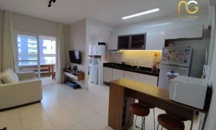 Apartamento com 1 dormitório à venda, 44 m² por r$ 350.000,00 - aviação - praia grande/sp