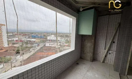 Apartamento ainda em obras à venda na  guilhermina - praia grande