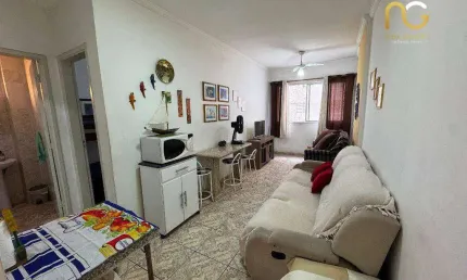 Apartamento com 1 dormitório à venda, 45 m² por r$ 260.000,00 - aviação - praia grande/sp