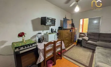 Kitnet com elevador com 1 dormitório à venda, 37 m² por r$ 230.000 - boqueirão - praia grande/sp