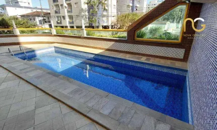 Apartamento com 1 dormitório à venda, 55 m² por r$ 285.000,00 - caiçara - praia grande/sp
