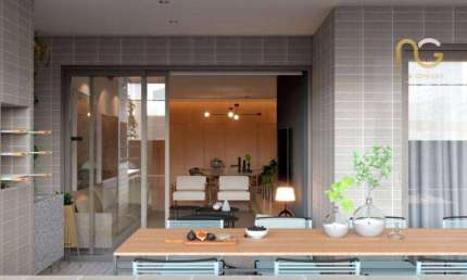 Apartamento à venda, 109 m² por R$ 1.117.421,71 - Canto do Forte - Praia Grande/SP