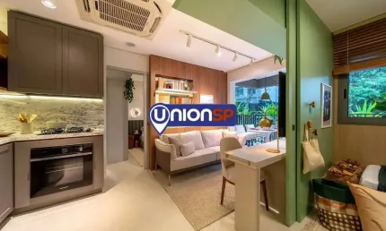 Apartamento com 2 dormitórios à venda, 40m² por r$ 442.900,00 - brooklin - são paulo/sp