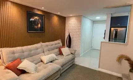 Apartamento 100% mobiliado 70m² , 2 quartos , 2 vagas de garagem no condomínio club santo andré