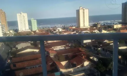 Vendo apartamento com vista mar, 02 dormitórios, sacada gourmet, piscina, salão de festas e garagem.