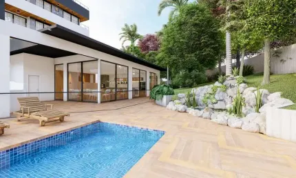 Apartamento giadino de alto padrão com 304m² privativos, 3 suítes e 2 vagas.