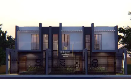 Sobrado Geminado no Santo Antônio  com 88m² possui 2 suítes e 1 vagas.