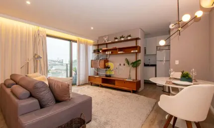 Apartamento à venda na Vila Madalena, 55m², 1 suíte e 2 vagas de garagem.