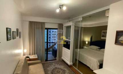 Flat com 1 quarto à venda na Avenida Jandira, --, Moema, São Paulo