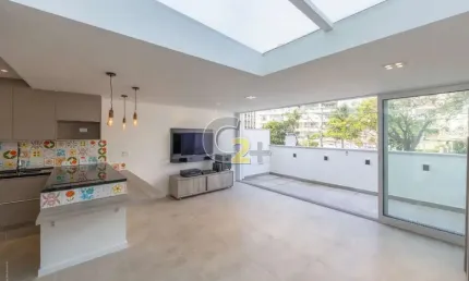 Apartamento tipo Garden a venda no Campo Belo com 1 suíte, 1 vaga