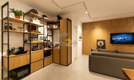 Apartamento mobiliado à venda na Vila Madalena com 1 suíte, 1 vaga