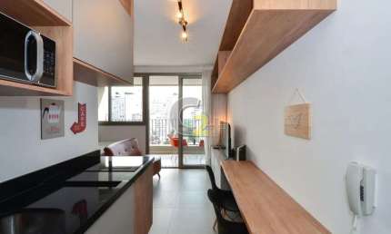 Studio mobiliado á venda no Jardim América com 1 quarto sem vaga 28m2