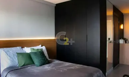Apartamento studio mobiliado à venda na vila madalena com 1 quarto, sem vaga