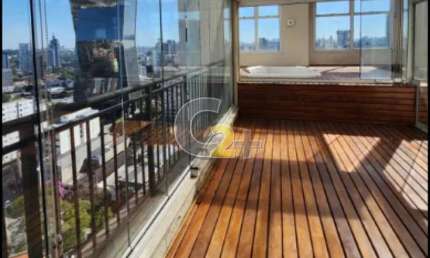 Cobertura á  venda em Pinheiros, 1 quarto, 1 suite, 2 vagas de garagem.